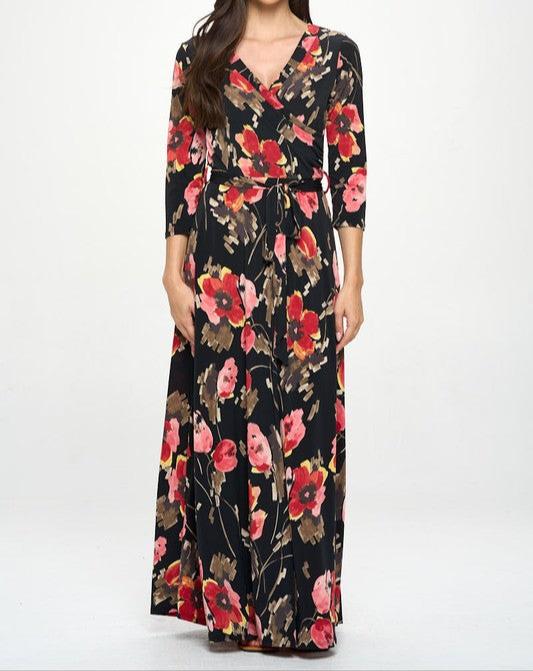 Pretty petals maxi dress