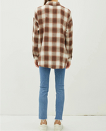 Brown plaid flannel