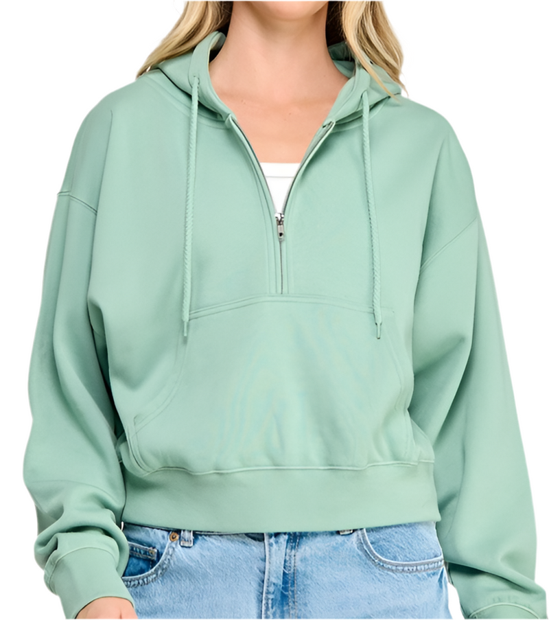 Venture zip up- sage green