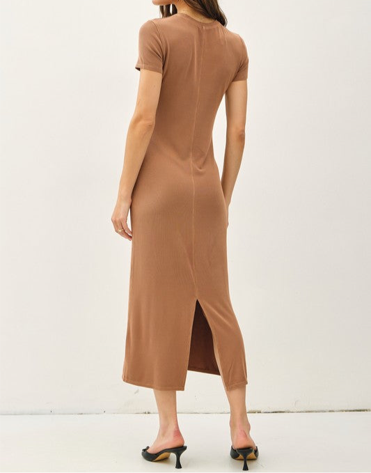 Ordinary day midi dress toffee