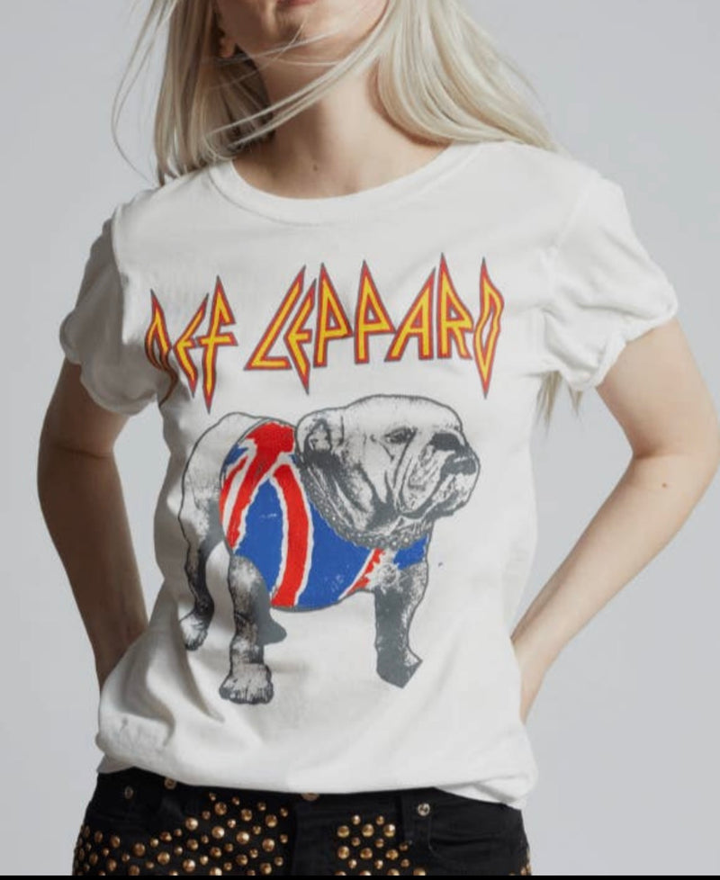 Def Leppard bulldog tee