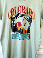 Rocky Mountain Colorado tee- Mint