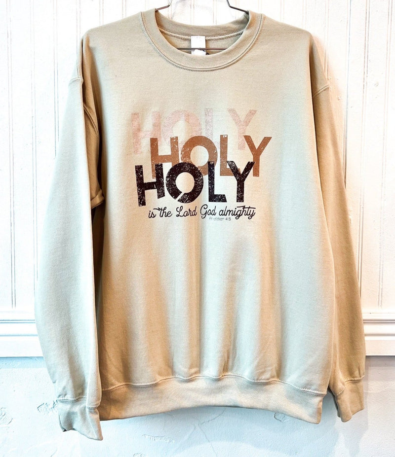 Holy Holy Holy Christmas graphic sweatshirt