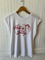 Holly Jolly santa tee