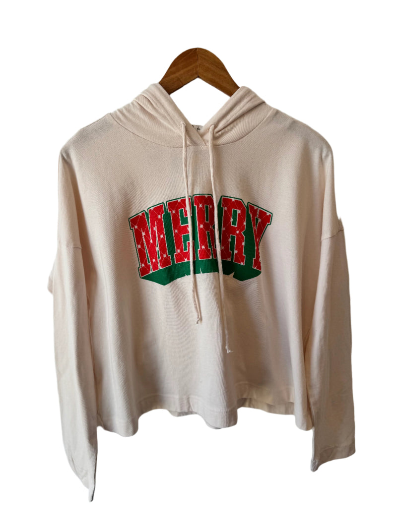 Merry hooded tee