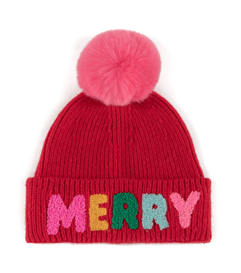 Merry holiday beanie