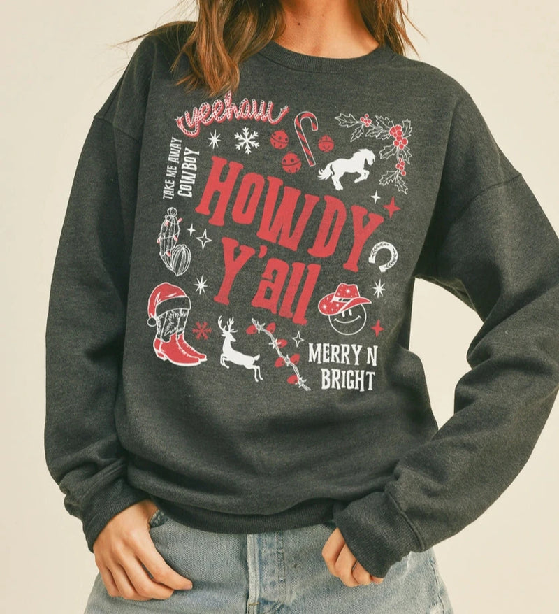 Howdy Y'all Christmas sweatshirt