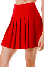 Scuba pleated skort