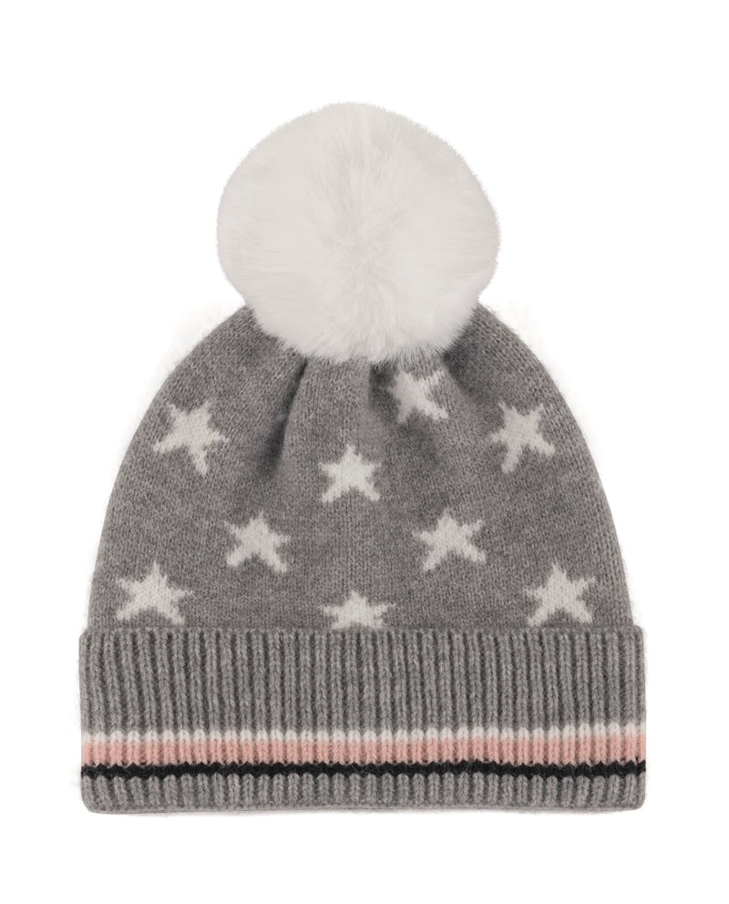 Starry eyed Pom Pom beanie