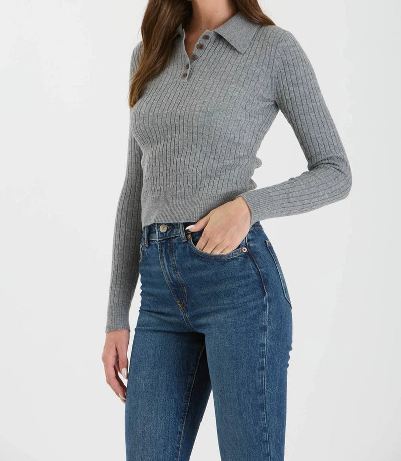 Town stroll knit top