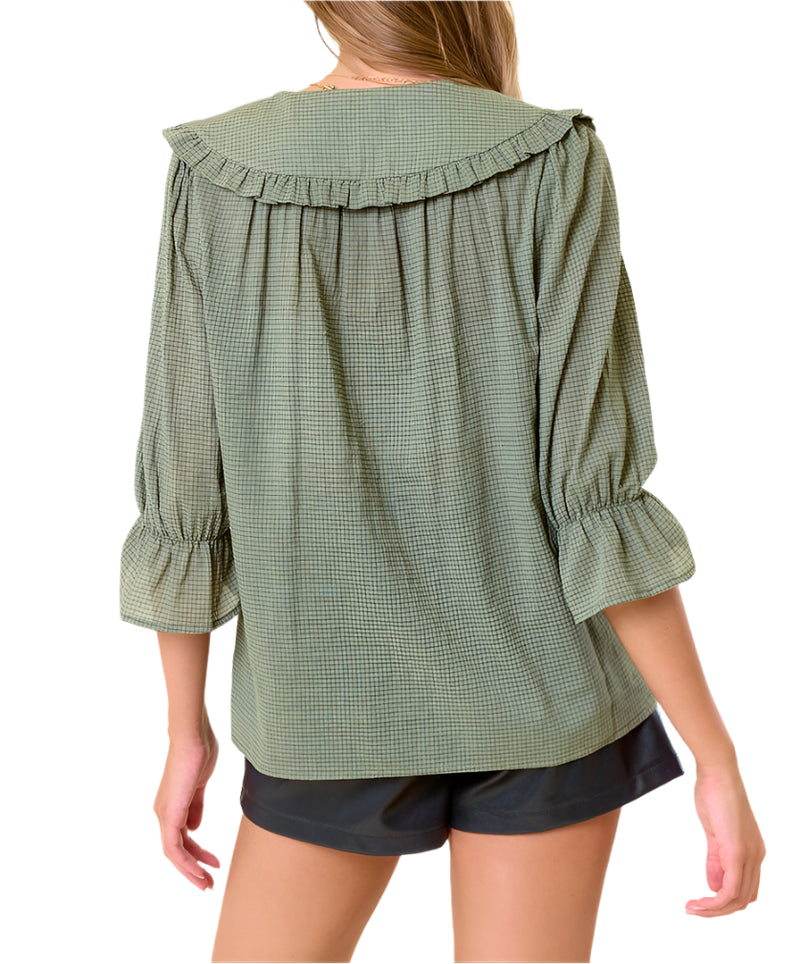 Frill blouse