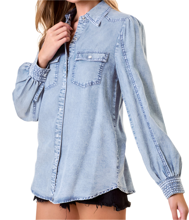 Denim days top