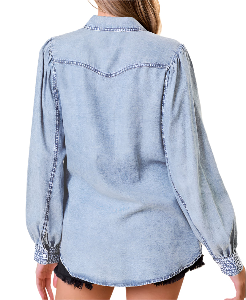 Denim days top