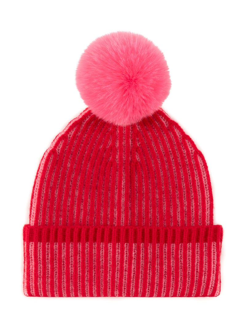 Rose blush Pom Pom beanie