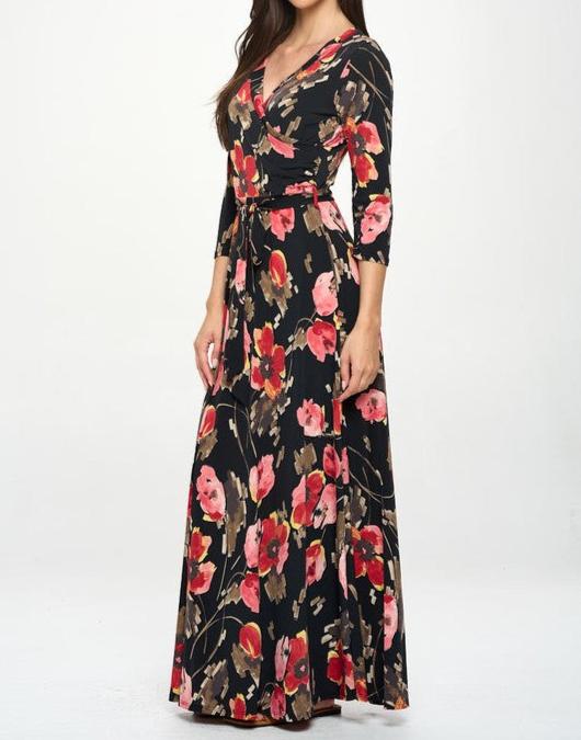 Pretty petals maxi dress